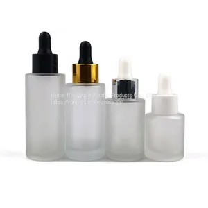 30ml Pink Color Cute Dropper Glass Bottle With Plastic Dropper Ring Cosmetic Packaging for Essential Serum Oil Products thumbnail-2