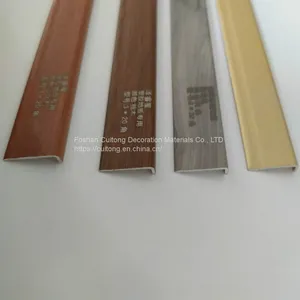 SPC Locking Floor Aluminum Alloy Right Angle Seven-word Buckle Balcony Door Moving Door Wall Edge Wardrobe Buckle Strip L-shaped Laminate thumbnail-1