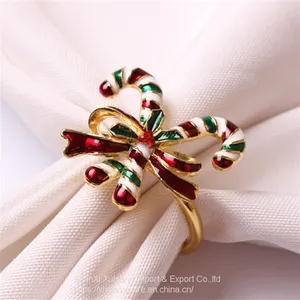 Delicate Letter Merry Christmas Table Decors for Holiday Wedding Banquet Birthday Diamonds Napkin Ring thumbnail-3
