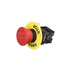 Xb2 Lay5 10a 600v Heavy Duty Equipment Button Emergency Stop Switch 22mm Warning Circle thumbnail-1