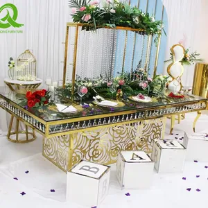 Banquet Furniture Silver Stainless Steel Dining Table for Restaurant thumbnail-5
