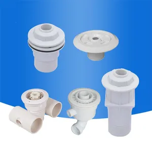 Plastic Swimming Pool Jet Nozzles 1-1/2-Inch Flow Inlet Fitting Directional Pool Return Fittings Eyeball Spray Nozzle Jet thumbnail-6