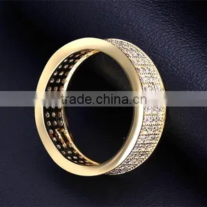 Fine Wedding Band Lead Free Luxury Brass Jewellery Classic Cubic Zircon Ring thumbnail-6