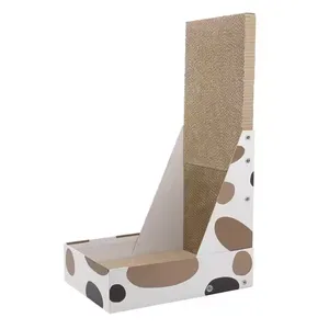 MEOW LOVE Corrugated Cardboard Cat Scratcher Sofa Protector Stocked Cat Toy and Bed for Cats Paper Scratch Board thumbnail-1