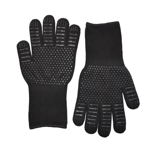 Heat Resistant BBQ Glove Barbecue Hot Temperature Resistant Aramid Glove thumbnail-1