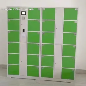 24-Door Steel Cabinet With Seamless Member Card Access-Moisture-Resistant | Keyless RFID Smart Gym Locker System-China Factory Wholesales thumbnail-3