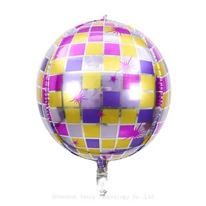 Bulk 22-Inch 4D Metallic Disco Foil Balloons for Birthday Bar Party Decorations Wholesale Supplies thumbnail-3