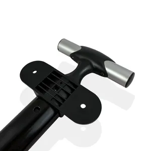 Customized Aluminum Alloy Material Manufacturer Wholesale Vegetable Basket Single Pull Rod Three Section Telescopic Pull Rod thumbnail-2