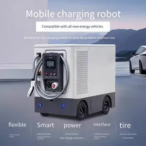 Zalip 65kwh/100kw Mobile Energy Storage Charging Vehicle, Charging Pile, Remote-controlled Driving, Suitable for Commercial Large-scale Parking Lots and Garages, New Energy Vehicle Intelligent Charging Robot thumbnail-2