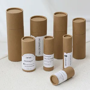 Kraft Rigid Cylinder Paper Box for Essential Oil thumbnail-3