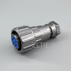 High Quality FQ18 Series 5-Pin Straight Female Plug thumbnail-2