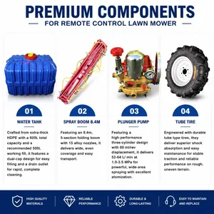 Vigorun SPRY600 Mist Blower Sprayer, 4-stroke Engine, Tyre, for Canola/rapeseed Fields thumbnail-3