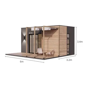 OEM Custom Wholesale High Corrosion Resistance Prefab Modular Steel Houses Warm Vacation Cabins Glamping Tiny Home From Factory thumbnail-5