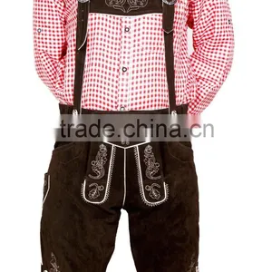 Bundhosen Lederhosen,Oktoberfest Trachten Wear,Kurze Lederhose,german Hose,leather Pants,shorts thumbnail-2