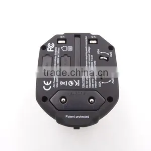 Colorful Upgrade Design International Universal World Wide Travel Charger Adapter Plug USA/UK/ EU/ AU All in 1 Power Outlet thumbnail-5