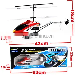 China Manufacture 43cm Metal 3.5 CH RC Helicopter With Light and Gyro thumbnail-6