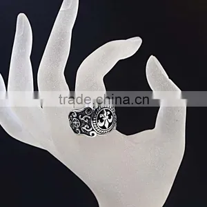 New Arrival Punk Custom Made Stainless Steel Ring Men's Classic Design Jewelry Ring thumbnail-5