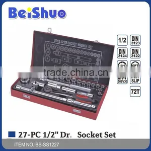 27Pcs 1/2'Dr.Socket Wrench Set thumbnail-1