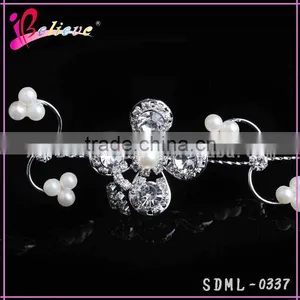 Yiwu Market Hot Sale Metal Headband,diamonds Flower Headband,pearl Headband thumbnail-4