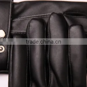 Leather Touch Screen Gloves , Use Device While Keeping Hands Warm ,Full Finger Gloves thumbnail-3