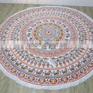Round Towel Beach Wrap Throw Hippie Yoga Mat Indian Mandala Roundies thumbnail-3