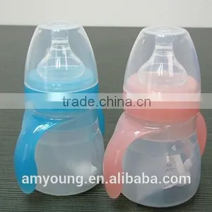 Korean Fashion Silicone Baby Nipple and Bottle Temperature Feeding Bottle Liquid Silicone Baby Bottles thumbnail-1