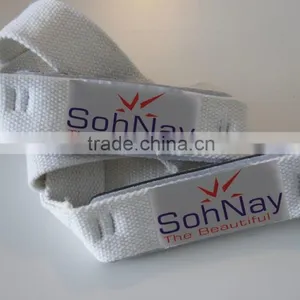 Weight Lifting Straps Made by Heavy-duty White Cotton thumbnail-1