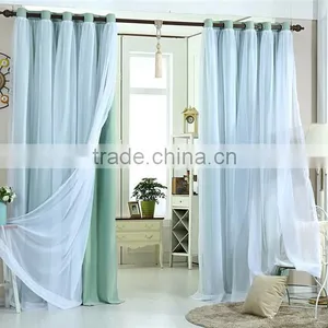 Living Room Curtains Polyester Blackout Woven Stripe Fabric thumbnail-4