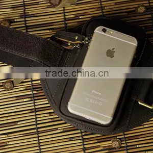 Fashion Leisure Genuine Leather Retro Arm Bag for Running or Fitness thumbnail-3