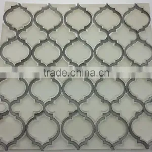 Accurate Water Jet Glass Cutting Gray Color Tile Mix Lantern thumbnail-1