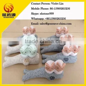 2 Couple Owl Sculpture on Tree thumbnail-1