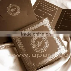 Craft Paper Wedding Invitation Box With Matching Mailing Box-ON SALE thumbnail-2
