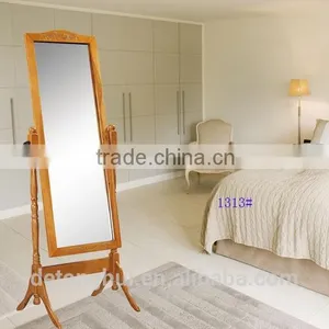 Antique Home Furniture Standing Mirror Wood Frame (1313#) thumbnail-1