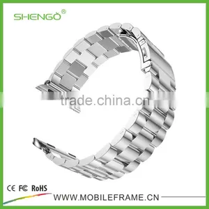 Stainless Steel Metal Strap Watch Band for Apple Watch With Band Adapter thumbnail-2