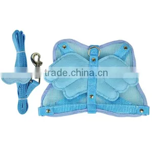New Angel Wings Pet Dog Adjustable Safety Harness Mesh & Leash 2 Colors 7054 thumbnail-4