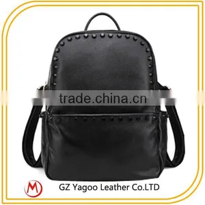 Cool Leisure School Backpack Rivet Backpack Bag thumbnail-3