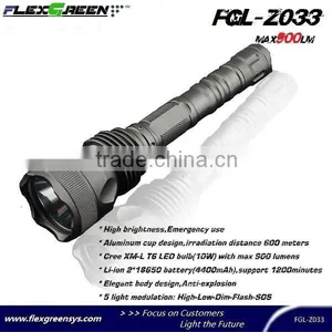 Big Power 2x18650 Rechargeable Xml T6 LED Flashlight thumbnail-2
