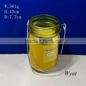 Hanging Mason Glass Candle Jar Candle Bottle SLJb66 thumbnail-1