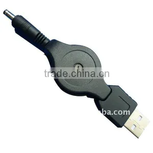 Popular and Portable USB A/M TO DC 3.5 F Retractable Data Cable thumbnail-1