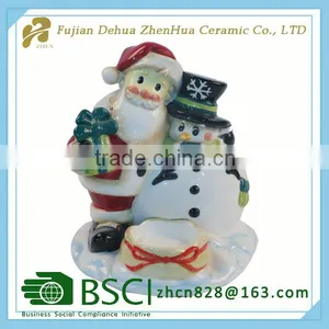 Ceramic Custom Christmas Candle Holder thumbnail-1