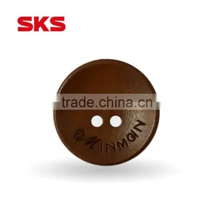 Custom Logo 4 Holes Wooden Button for Garment thumbnail-3