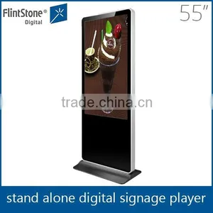 FlintStone 55 Inch Floor Stand Digital Signage Advertising Display/floor Stand Digital Signage Player/floor Stand Lcd ad Player thumbnail-1