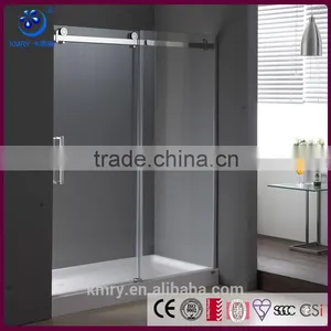 304 Stainless Steel Rollers Straight Sliding Shower Screens (KD8113) Quality Choice thumbnail-1