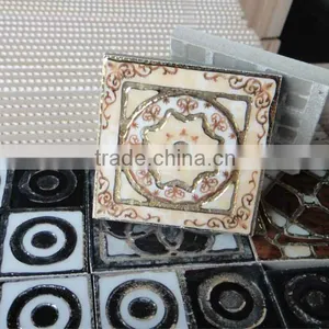 Hot Sales Ceramic Decoration Polishd Golden Tacor 80*80mm 73X73MM TILES thumbnail-1