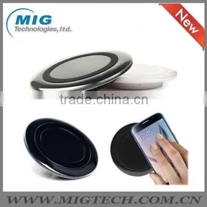 QI Wireless Charger and Wireless Mibile Phone Chager for Samsung Galaxy s6 s7 Edge Superthin Mini Design Black and White thumbnail-2