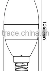 LG LED Light Candle 5W 300LM 2700K Dimmable C0527EA4T41 CLEAR thumbnail-4