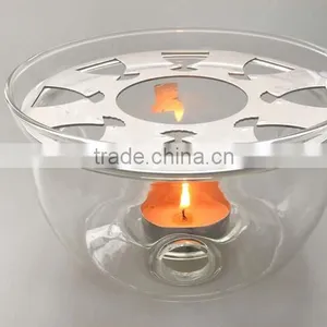 Clear Practical Glass Candle Holder thumbnail-1