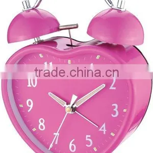 Heart Shape Metal Case Mechanical Alarm Clock, Desktop Clock, Bedside Clock, Candy Color Clock thumbnail-5