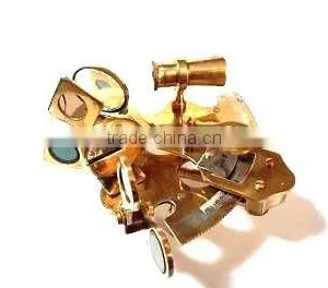 VINTAGE Pirate Brass Nautical Sextant- Buy Brass Nautical Sextant With Box 1029 thumbnail-6
