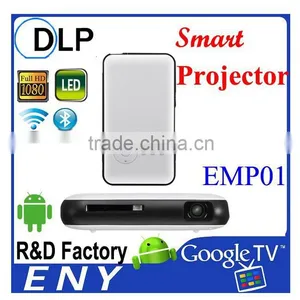 ENY-EMP01 DLP MINI Projector Android 4.4 Rk3128 Quad Core Smart Portable Projector Full Hd1080p Output Projector thumbnail-1